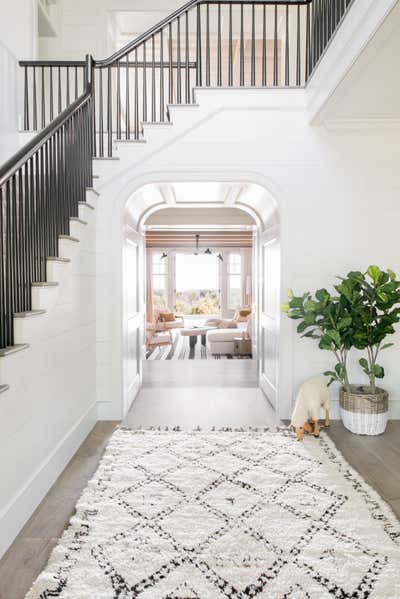  Craftsman Vacation Home Entry and Hall. Kirb Appeal by Cortney Bishop Design.