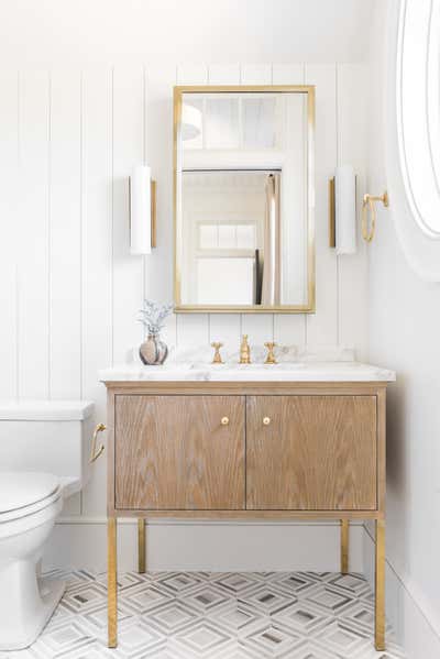  Craftsman Vacation Home Bathroom. Kirb Appeal by Cortney Bishop Design.