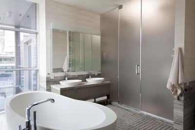  Modern Apartment Bathroom. Tribeca Penthouse by Purvi Padia Design.