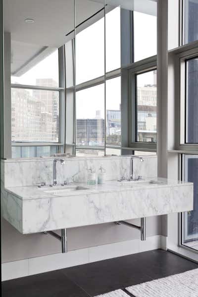  Modern Apartment Bathroom. Tribeca Penthouse by Purvi Padia Design.