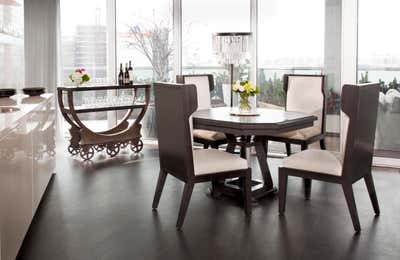  Contemporary Apartment Dining Room. Tribeca Penthouse by Purvi Padia Design.