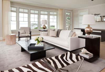  Contemporary Vacation Home Living Room.  Waterfront on the North Fork by Purvi Padia Design.