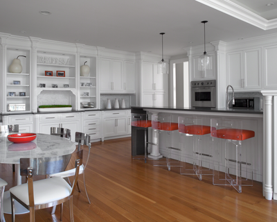  Transitional Family Home Kitchen. Old Westbury  by Melanie Morris Interiors.