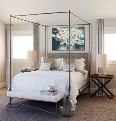  Contemporary Vacation Home Bedroom.  Waterfront on the North Fork by Purvi Padia Design.