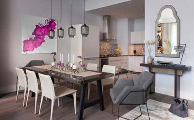  Modern Apartment Dining Room. Downtown Loft by Purvi Padia Design.
