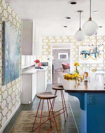  Mid-Century Modern Family Home Kitchen. Modern Manner by Charlotte Lucas Design.
