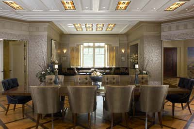  Art Deco Family Home Dining Room. Woodley House, Art Deco by Elegant Designs Inc..