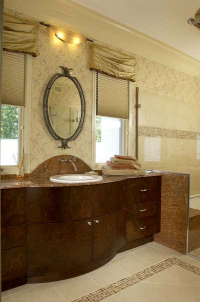  Art Deco Family Home Bathroom. Woodley House, Art Deco by Elegant Designs Inc..