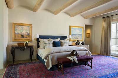  Southwestern Transitional Family Home Bedroom. Paradise Valley Residence by Amy Lau Design.