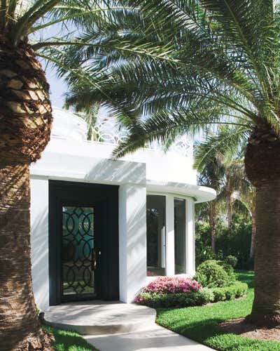  Coastal Family Home Entry and Hall. Miami Beach Art Deco Residence by Brown Davis Architecture & Interiors.