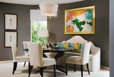  Contemporary Family Home Dining Room. Miami Beach Art Deco Residence by Brown Davis Architecture & Interiors.