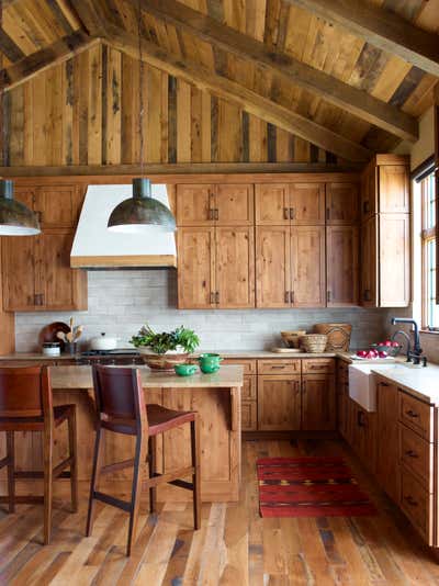  Rustic Vacation Home Kitchen. Rustic Retreat by Kylee Shintaffer Design.