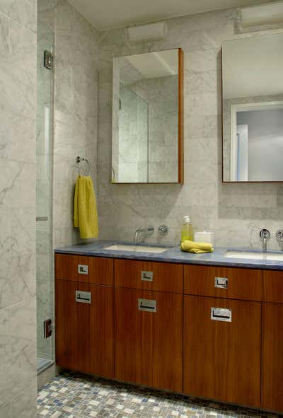  Transitional Family Home Bathroom. Fifth Avenue Family Residence by Amy Lau Design.