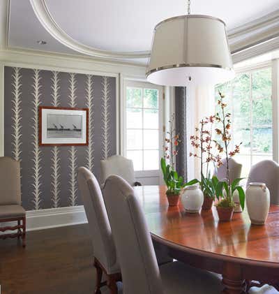  Traditional Family Home Dining Room. Darien, Connecticut by Foley & Cox.