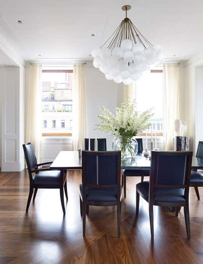  Eclectic Apartment Dining Room. Park Avenue, New York by Foley & Cox.