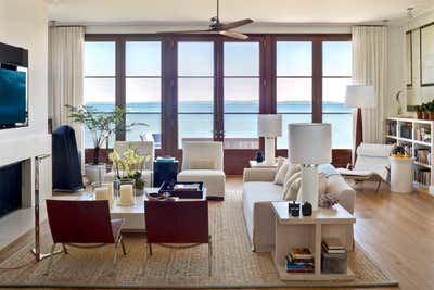  Coastal Family Home Living Room. Sag Harbor, New York by Foley & Cox.