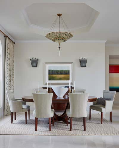 Coastal Vacation Home Dining Room. Davie, Florida by Foley & Cox.