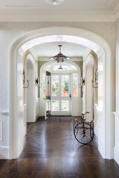  Country Family Home Entry and Hall. Atherton Residence  by Tineke Triggs Artistic Designs For Living.