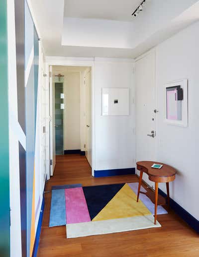  Contemporary Mid-Century Modern Apartment Entry and Hall. Allan Greenberg + Judith Seligson's New York Apartment Redesign by Allan Greenberg Architect.