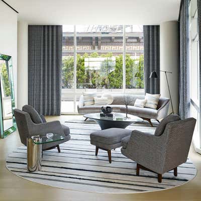 Contemporary Apartment Bedroom. Tribeca Triplex by Amy Lau Design.
