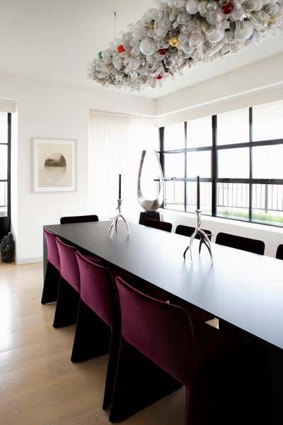  Modern Apartment Dining Room. W 19th Street  by D'Apostrophe Design.