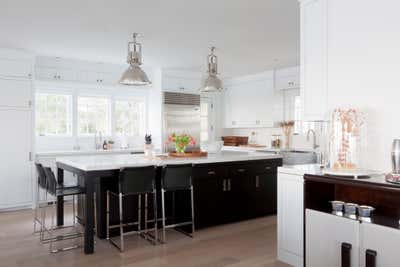 Beach Style Vacation Home Kitchen. Southampton, New York by Foley & Cox.