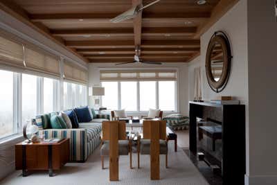  Beach Style Vacation Home Living Room. Southampton, New York by Foley & Cox.