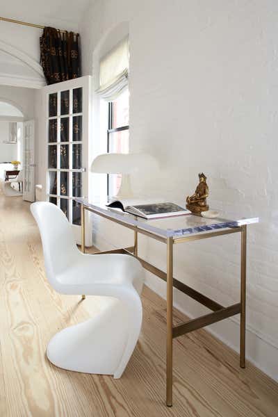  Contemporary Apartment Office and Study. GREENWHICH VILLAGE PIED-À-TERRE by Magdalena Keck Interior Design.