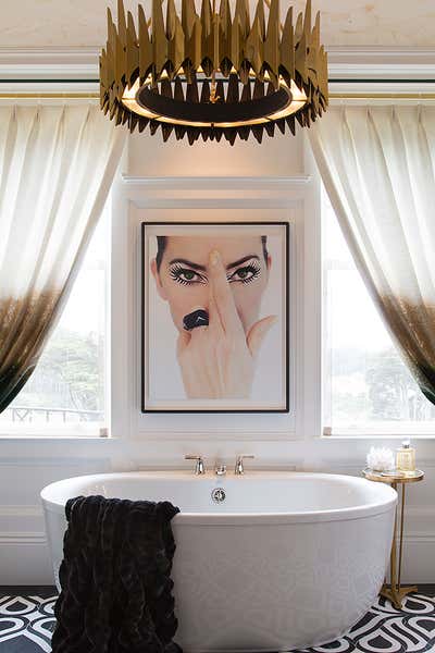  Hollywood Regency Family Home Bathroom. San Francisco Decorator Showcase by Tineke Triggs Artistic Designs For Living.