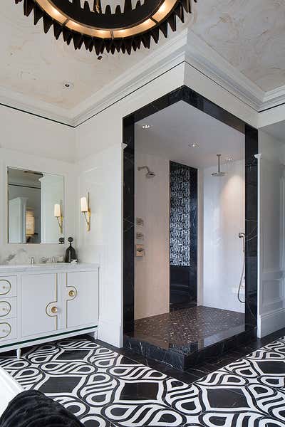 Hollywood Regency Family Home Bathroom. San Francisco Decorator Showcase by Tineke Triggs Artistic Designs For Living.