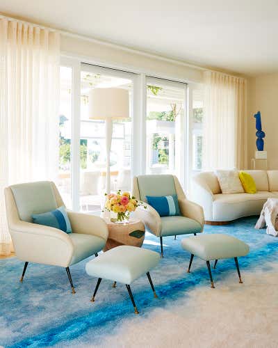  Contemporary Beach House Living Room. Water Mill Residence by Amy Lau Design.