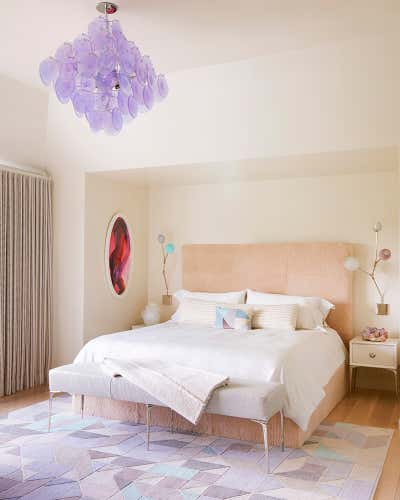 Contemporary Beach House Bedroom. Water Mill Residence by Amy Lau Design.