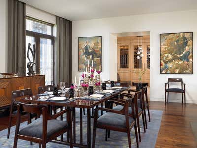  Modern Apartment Dining Room. Chicago Residence by Amy Lau Design.