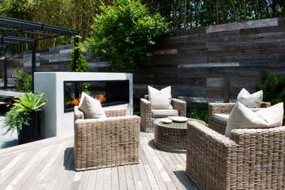 Contemporary Bachelor Pad Patio and Deck. Carmelina by Alexander Design.