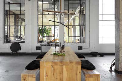  Industrial Apartment Dining Room. Venice Loft by Alexander Design.