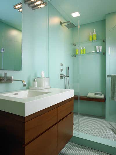  Modern Family Home Bathroom. Central Park West Family Home by Amy Lau Design.