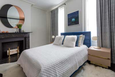 Contemporary Apartment Bedroom. West Village Pied-a-Terre by Lucy Harris Studio.