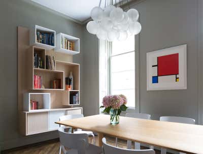  Contemporary Apartment Dining Room. Washington Square Park Apartment by Lucy Harris Studio.
