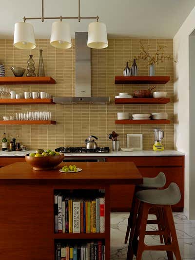  Modern Family Home Kitchen. West Village Townhouse by Amy Lau Design.