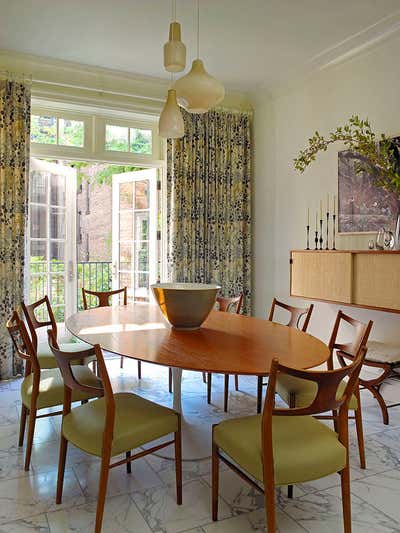  Contemporary Family Home Dining Room. West Village Townhouse by Amy Lau Design.