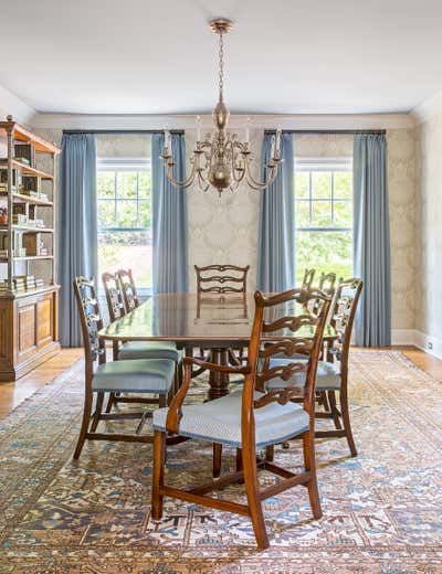 Traditional Country House Dining Room. Seminary Road by Emily Tucker Design, Inc..