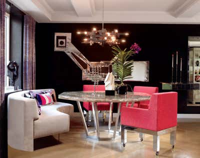  Contemporary Apartment Dining Room. Artist Retreat by Amy Lau Design.