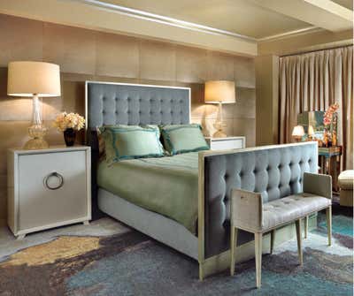 Contemporary Apartment Bedroom. Artist Retreat by Amy Lau Design.