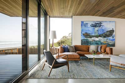  Modern Beach House Living Room. Arch Cape by JHL Design.