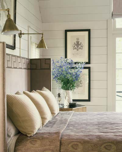  Traditional Vacation Home Bedroom. Smith Lake Project by Andrew Brown Interiors.