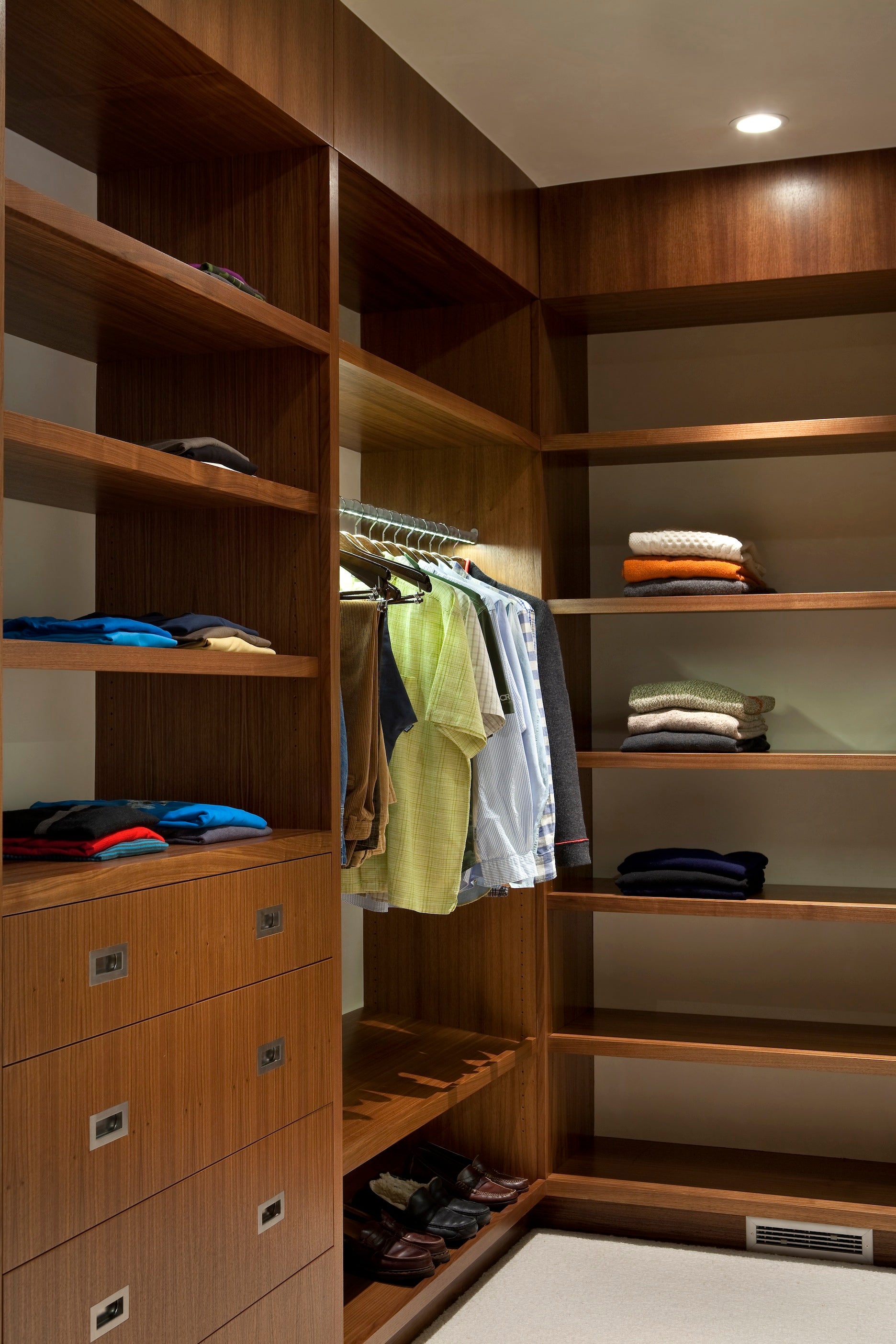 Contemporary Storage Room and Closet