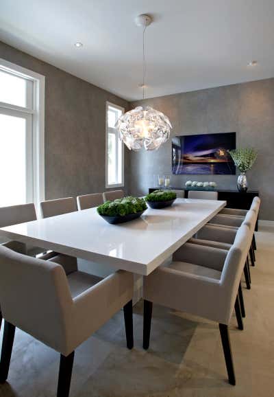  Contemporary Family Home Dining Room. Edgewater by Assure Interiors.