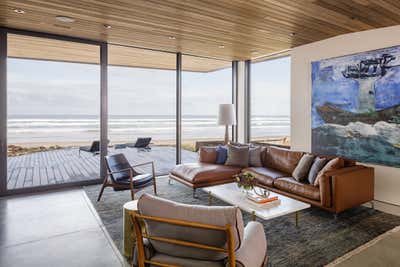  Coastal Beach House Living Room. Arch Cape by JHL Design.