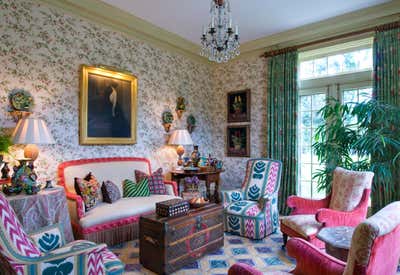  Traditional Family Home Living Room. River Oaks by Ann Wolf Interior Decoration.