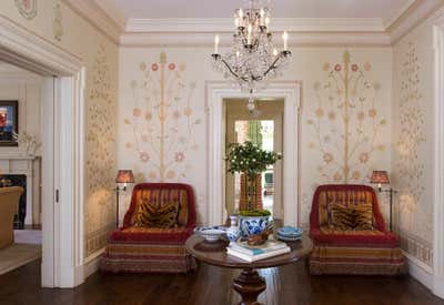  Traditional Family Home Entry and Hall. River Oaks by Ann Wolf Interior Decoration.